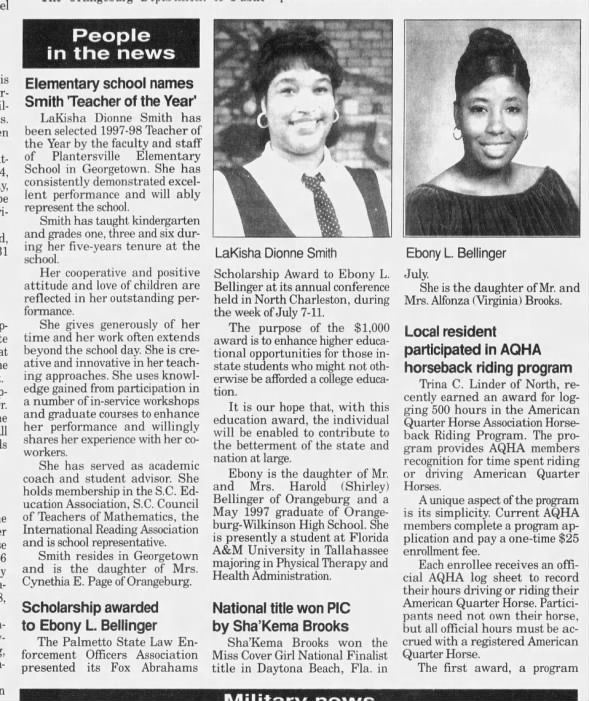 Clipping from The Times and Democrat